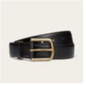 New - Tecovas Calfskin Belt - Midnight Calf / Antique Brass / 34